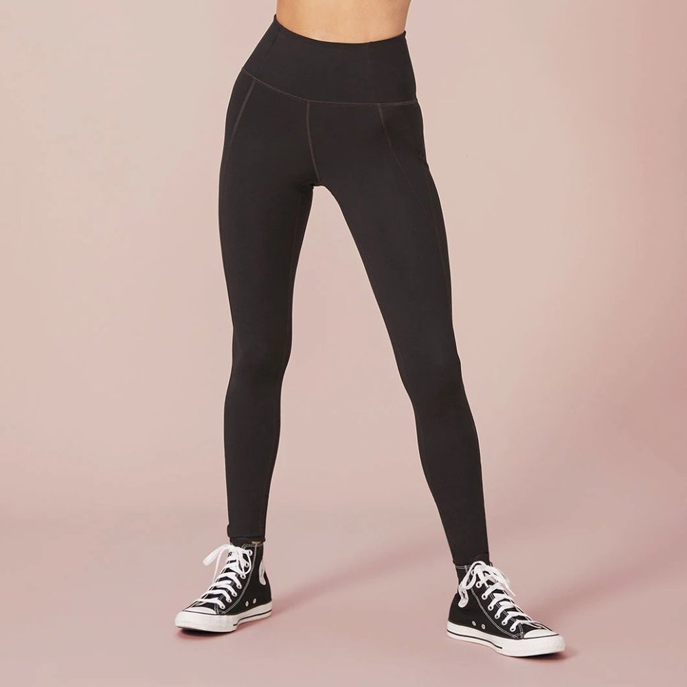 Girlfriend Collective Black Compressive High-Rise